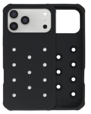 Charm Built Silicone Case (BLACK) for iPhone 17 Pro Max (Only Ground Shipping)