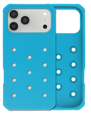 Charm Built Silicone Case (LIGHT BLUE) for iPhone 17 Pro Max (Only Ground Shipping)