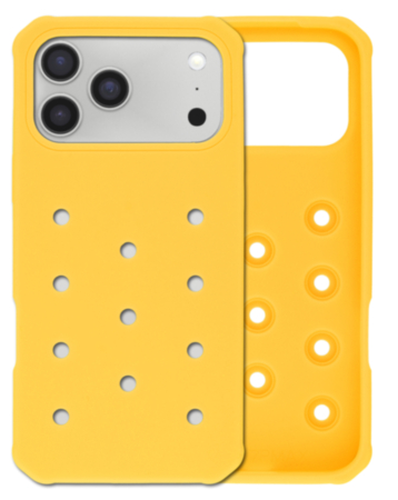 Charm Built Silicone Case (YELLOW) for iPhone 17 Pro Max (Only Ground Shipping)