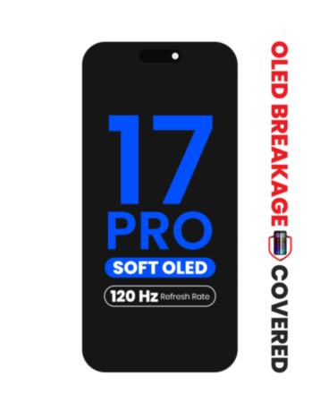 OLED Assembly for iPhone 17 Pro (Aftermarket Soft / QV8 / 120HZ) (Exclusive OLED Breakage Warranty)