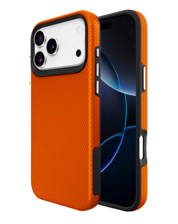Shock Absorption Protective Dual Layer Case  - ORANGE for iPhone 17 Pro Max (Only Ground Shipping)