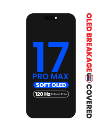 OLED Assembly for iPhone 17 Pro Max (Aftermarket Soft / QV8 / 120HZ) (Exclusive OLED Breakage Warranty)