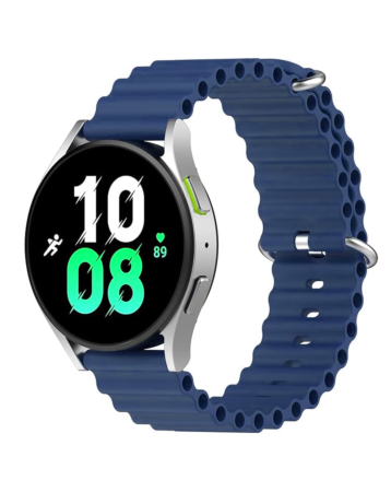 Ocean Band Silicone Sport Strap Band for Galaxy Watch (22mm) (NAVY BLUE) (Only Ground Shipping)