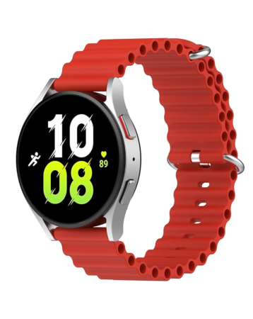 Ocean Band Silicone Sport Strap Band for Galaxy Watch (22mm) (RED) (Only Ground Shipping)