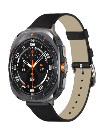 PU Leather Case for Galaxy Watch (22mm) (BLACK) (Only Ground Shipping)