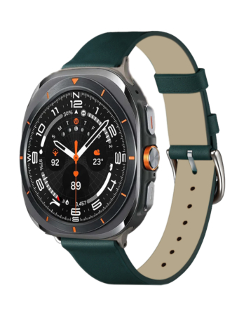 PU Leather Case for Galaxy Watch (22mm) (DARK GREEN) (Only Ground Shipping)