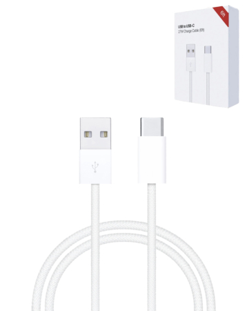 27W USB A-C Fast Charging Data Cable (6ft) (27W) (Only Ground Shipping)