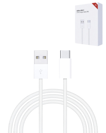 USB A-C Fast Charging Data Cable (9ft) (27W) (Only Ground Shipping)
