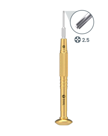 2UUL Brass Handle Heavy Weight Screwdriver Convex Cross 2.5