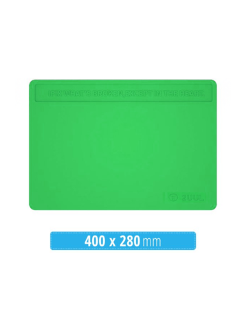 2UUL ST81 Heat Resisting Silicone Pad with Anti Dust Coating 400*280mm - GREEN (Only Ground Shipping)