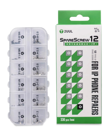 2UUL SC22 SpareScrew12 Screws for iPhone Repairs (Pack of 330 Pcs) (Only Ground Shipping)