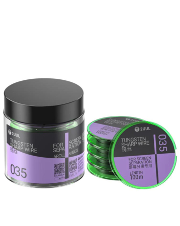 2UUL FX-002A Tungsten Sharp Wire for Screen Separation 100M 0.035mm (Pack of 5)