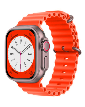 Silicone Ocean Strap with Metal Buckle (RED) for iWatch (38 / 40 / 41mm) (Only Ground Shipping)