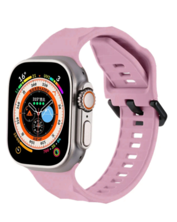 Silicone Wave Sport Strap (PURPLE) for iWatch (38 / 40 / 41mm) (Only Ground Shipping)