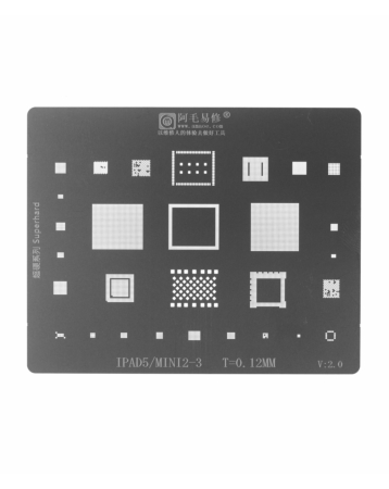AMAOE BGA Reballing Stencil for iPad 5 / Mini2 / Mini 3 (Not Returnable)