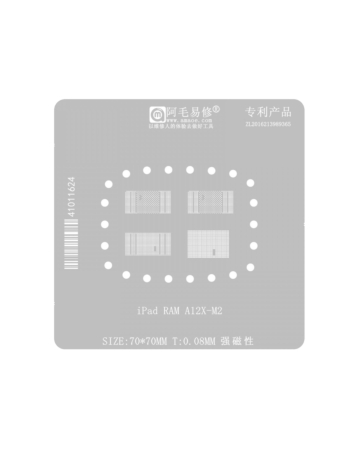 AMAOE BGA Reballing Stencil for iPad A12 / A12X (Not Returnable)