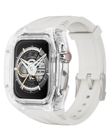 Transparent Protective Watch Band for iWatch (40mm / 41mm) - WHITE (Only Ground Shipping)