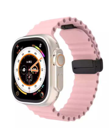 Ocean-Style Magnetic Silicone Band (LAVENDER) for iWatch (42/44/45/49mm) (Only Ground Shipping)