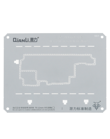 QianLi 3D Stencil Middle Frame for Galaxy Z Flip 4 F721 ( SM-F721U/B/O/D/W/BE/W7023) (Not Returnable)