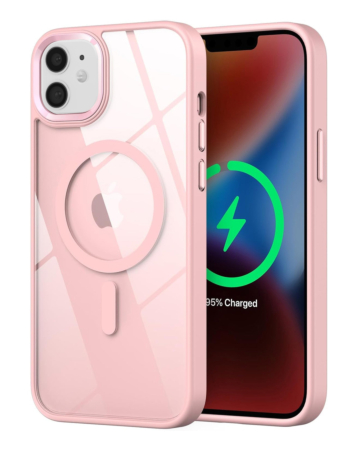 Shiny Magnetic Clear Cases - PINK for iPhone 11 (Only Ground Shipping)
