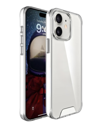 Hard Clear Case with Metal Button - CLEAR for iPhone 11 (Only Ground Shipping)