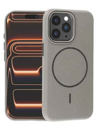 Magnetic Leather Soft Cases - TITANIUM GRAY for iPhone 11 Pro Max (Only Ground Shipping)