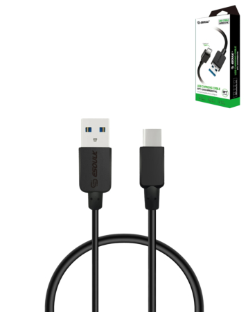 Esoulk USB A-C Round Charging Cable (BLACK) (5ft) (15W) (Only Ground Shipping)