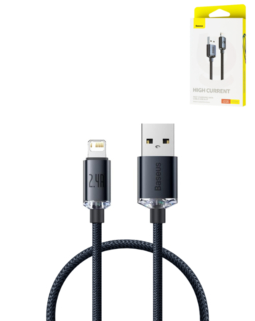 BASEUS USB A-L Shine Series Braided Charging Cable (12W) (3ft) (Only Ground Shipping)