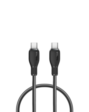 BASEUS Pudding Series USB C-C Fast Charging Cable (COSMIC BLACK) (3ft) (100W) (Only Ground Shipping)