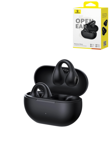 BASEUS Bass 15 Clip Open-Ear TWS Wireless Earbuds (BLACK) (Only Ground Shipping)
