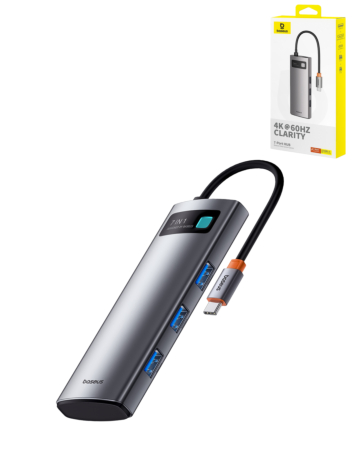 BASEUS Joystar 7in1 USB-C Hub (4K@60Hz) (100w) (Only Ground Shipping)