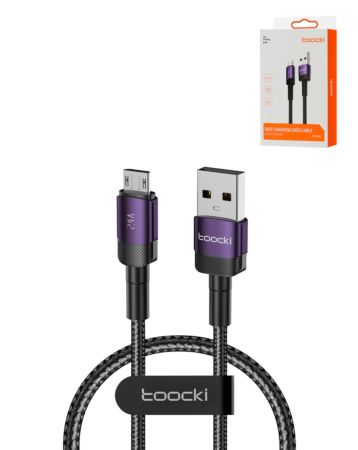 Toocki USB A-M Fast Charging Data Cable (PURPLE) (3ft) (12W) (Only Ground Shipping)