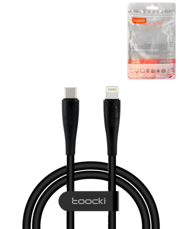 Toocki USB C-L Fast Charging Data Cable NON MFI (BLACK) (6ft) (20W) (Only Ground Shipping)