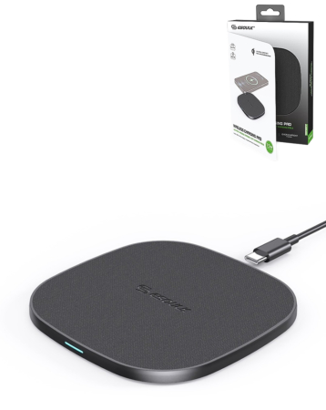 Esoulk QI Wireless Charger (5ft) (15W) (BLACK) (Only Ground Shipping)