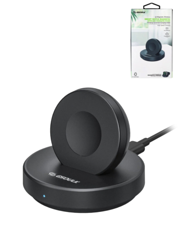 Esoulk Smart Watch Magnetic Wireless Charging Stand (BLACK) (3W) (Only Ground Shipping)