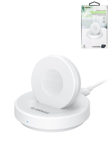 Esoulk Smart Watch Magnetic Wireless Charging Stand (WHITE) (3W) (Only Ground Shipping)