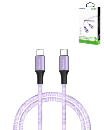 Esoulk USB C-C Charging & Data Sync Cable (PURPLE) (6ft) (100W) (Only Ground Shipping)