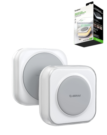 Esoulk Night Light Wireless Charging Pad (15W) (WHITE) (Only Ground Shipping)