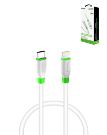 Esoulk EC33P USB C-L Non-MFI Cable (WHITE) (4ft) (18W) (Only Ground Shipping)