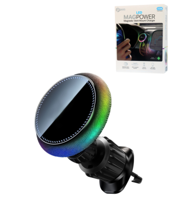 POMGEAR MagPower Magnetic Vent Mount with RGB Light (15W) (Only Ground Shipping)