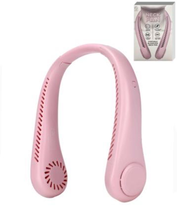 POMGEAR Portable Bladeless Neck Fan (PINK) (Only Ground Shipping)
