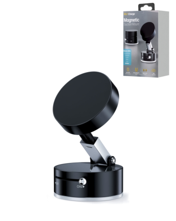 Max Charge Magnetic Suction Phone Mount (BLACK) (Only Ground Shipping)