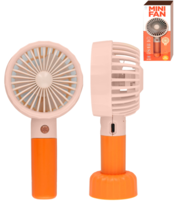 POMGEAR Mini Fan with Desk Stand (PEACH) (Only Ground Shipping)