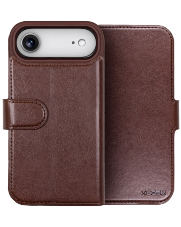 xBase by PowerPeak Folio Exec Wallet Case with MagSafe for iPhone Air - (RUSTIC BROWN) (Only Ground Shipping)