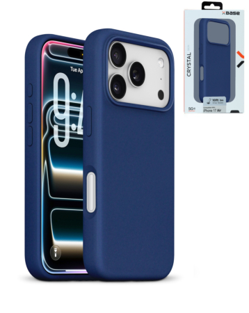 xBase by PowerPeak Liquid Silicone Gel/Rubber MagSafe for iPhone 17 Pro Max (BLUE) (Only Ground Shipping)