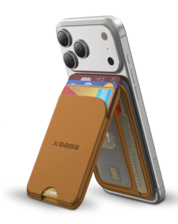 xBase by PowerPeak MagWallet Stand (BROWN) (RFID Blocking) (Only Ground Shipping)