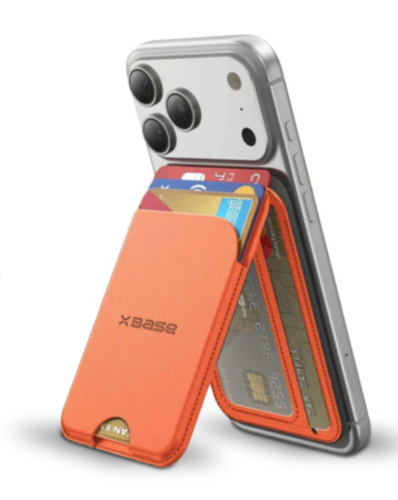 xBase by PowerPeak MagWallet Stand (ORANGE) (RFID Blocking) (Only Ground Shipping)