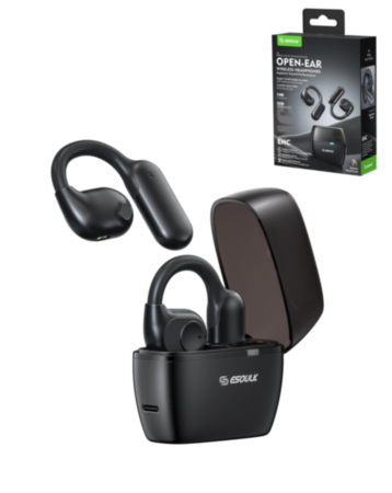 Esoulk Open-Ear ENC Wireless Earbuds (BLACK) (Only Ground Shipping)