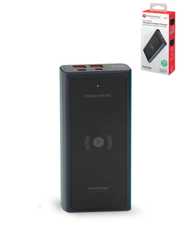 PowerPeak 2 in 1 Portable Fast Charge Wireless Charger & Power Bank (10000mAh) (Only Ground Shipping)