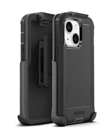 xBase Boulder Heavy-Duty MagSafe Protective Case for iPhone 13 / 14 with Belt Clip (BLACK) (Only Ground Shipping)
